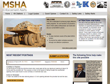 Tablet Screenshot of mshaenforcementalerts.com